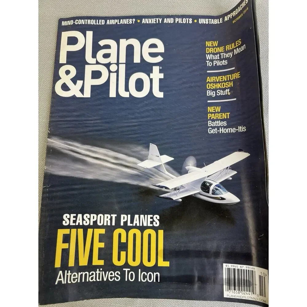 Plane & Pilot Magazine Avaition Flight 4 Issues 8/16, ,10 / 16, 11/16, 2/17,